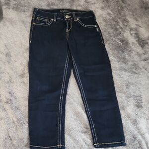 Silver Jeans Straight-Leg Jean Capris